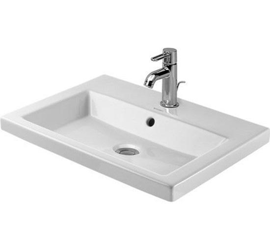 Умывальник Duravit 2ND FLOOR встроен на столешницу 60х43 см (0347600000)