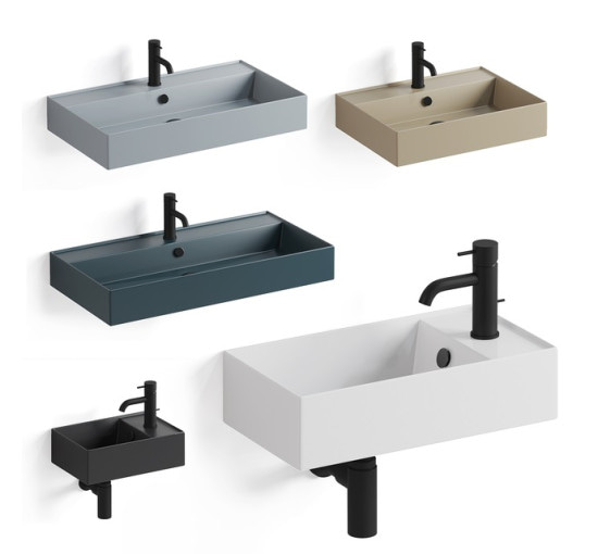 Умывальник SIMAS AG 40 Agile (AG40) Black matt