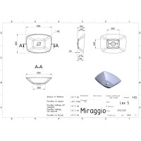 Умывальник Miraggio LEX S MIRASOFT