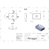 Умывальник Miraggio DEBORA MATT