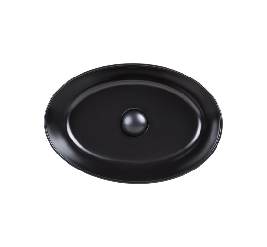 Раковина-чаша Qtap Leo 450х305х160 Matt black з донним клапаном QT1111A052MB