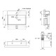 Раковина Qtap Nando LT 600х420х120 Matt black с донным клапаном QT12112173MBMB