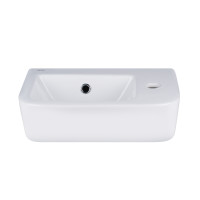 Раковина Qtap Tern 375х245х135 White з донним клапаном QT171110100RW