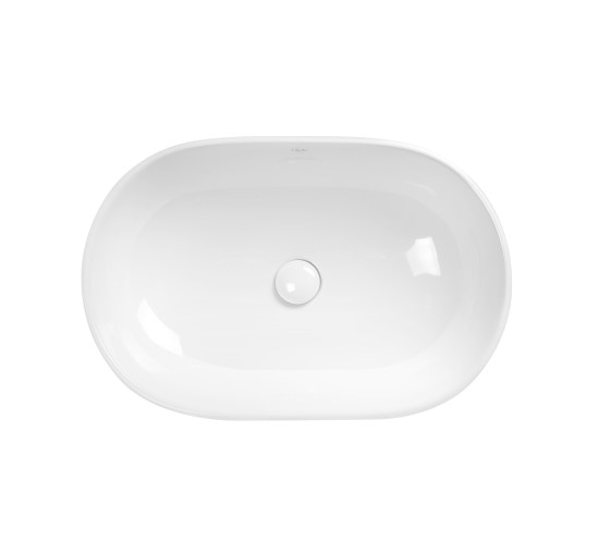 Раковина-чаша Qtap Leo 585х380х180 White з донним клапаном QT1111A028W