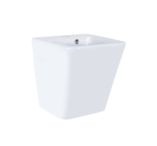 Раковина подвесная моноблок Qtap Tern 370х410х400 White с донным клапаном QT1711G808W