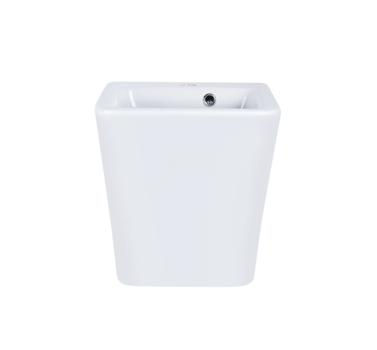 Раковина подвесная моноблок Qtap Tern 370х410х400 White с донным клапаном QT1711G808W