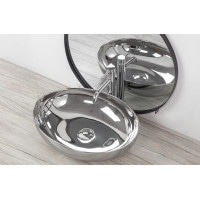 Умивальник керамічний на стільницю Rea Carola Slim Silver (7841109393)