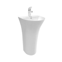 умивальник Rea Rita Slim 42x48 окремостоячий, білий (REA-U9901)