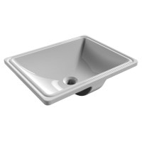 Умивальник врізний IMPRESE під стільницю 520x410x160мм прямокутний білий c06900103SQ