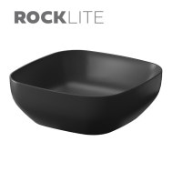 Умивальник на стільницю квадратний larga 38х38 антрацит матовий Cersanit