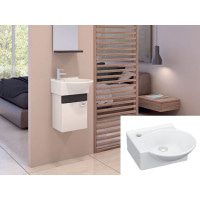 Раковина Idevit Myra Mini 36 з отвором під змішувач з лівої сторони (0201-0367)