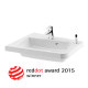 Умывальник Ravak 10° угловой 550 L/R white с отверстием (XJIL1155000/XJIP1155000)