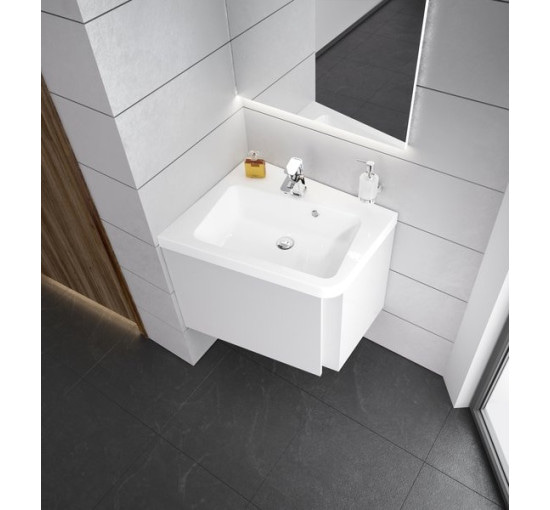 Умывальник Ravak 10° угловой 550 L/R white с отверстием (XJIL1155000/XJIP1155000)