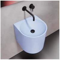 Умывальник из бетона голубой 400M