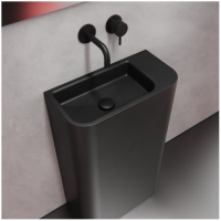 Умывальник из бетона напольный графит 500L