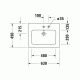 Умывальник мебельный Duravit ME by Starck 63x49 см (2336630000)