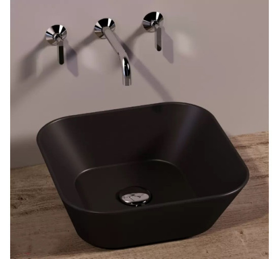 Умывальник SIMAS WA 03 Wave (WA03NM) Blak matt