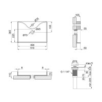 Раковина-чаша Qtap Crow 515х370х120 White с донным клапаном QT0511A064W