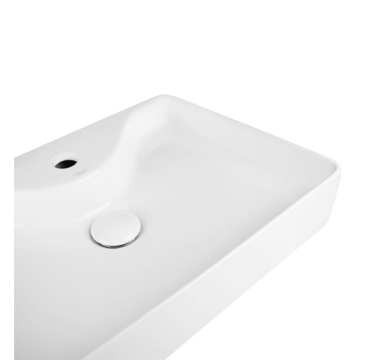 Раковина-чаша Qtap Crow 515х370х120 White с донным клапаном QT0511A064W