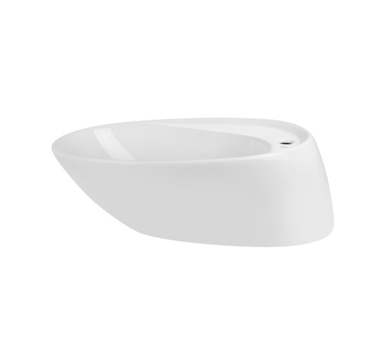 Раковина-чаша Qtap Scorpio 590х380х190 White з донним клапаном QT14111037W