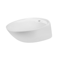 Раковина-чаша Qtap Scorpio 590х380х190 White с донным клапаном QT14111037W