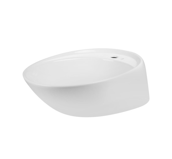 Раковина-чаша Qtap Scorpio 590х380х190 White с донным клапаном QT14111037W