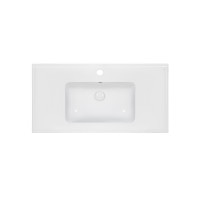 Раковина Qtap Albatross E49 1000х490х200 White с донным клапаном QT01119100E49W