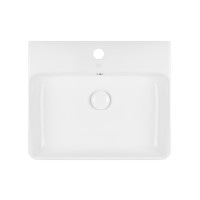 Раковина Qtap Nando 500х420х130 White з донним клапаном QT1211K404AW