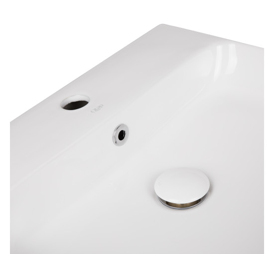 Раковина Qtap Nando 500х420х130 White с донным клапаном QT1211K404AW
