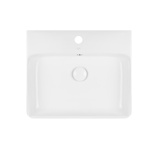 Раковина Qtap Nando 500х420х130 White с донным клапаном QT1211K404AW