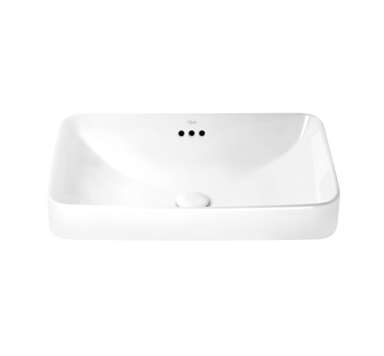 Раковина Qtap Jay 590х410х155 White с донным клапаном QT0711K425W