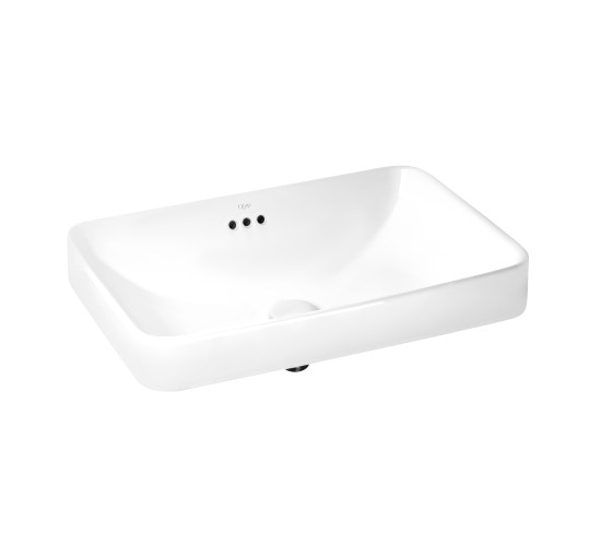 Раковина Qtap Jay 590х410х155 White с донным клапаном QT0711K425W