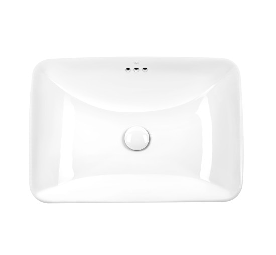 Раковина Qtap Jay 590х410х155 White с донным клапаном QT0711K425W