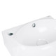 Раковина Qtap Leo 430x290x140 White с донным клапаном QT11115011LW