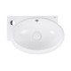 Раковина Qtap Leo 430x290x140 White с донным клапаном QT11115011LW