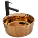 Раковина керамическая на столешницу Rea Ida Rose Gold (8288171533)