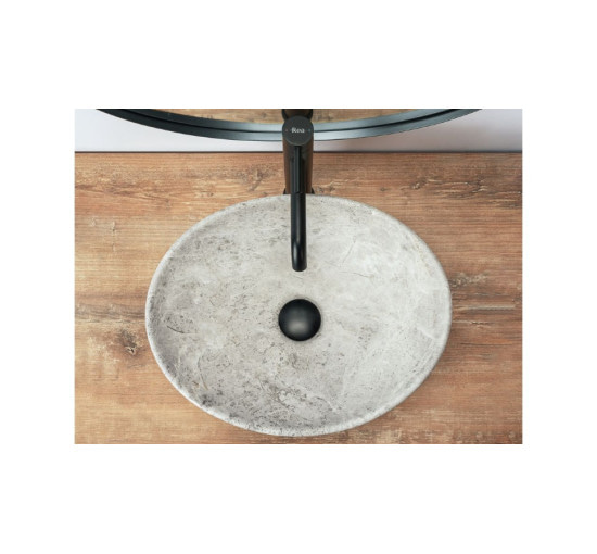 умывальник Rea Sofia Light Stone 34,5x41 grey (REA-U0165)
