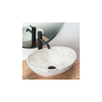 умивальник Rea Sofia Light Stone 34,5x41 grey (REA-U0165)