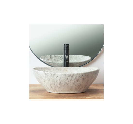 умывальник Rea Sofia Light Stone 34,5x41 grey (REA-U0165)