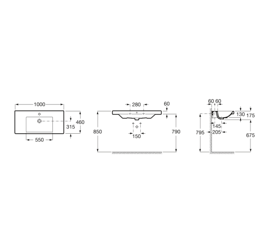 Умывальник Roca Gap 100 (A3270MA000)