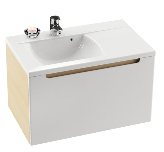 Умивальник Ravak Classic 800 L white з отвором (XJDL1180000)