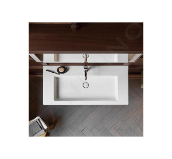 Умивальник меблевий Duravit WHITE TULIP 105х49 см з керамічною накладкою (23631000001) WonderGliss