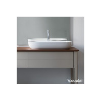 Умивальник на стільницю Duravit LUV 80x40 см (03798021001) білий/пісок шовк матовий WonderGliss