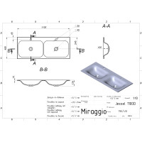 Умивальник Miraggio JESSEL 1100-2 MIRASOFT