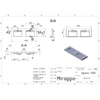 Умивальник Miraggio AGNESS 1500 MIRASOFT