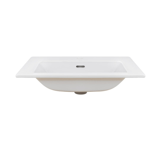 Раковина Qtap Stork 610х420х170 White с донным клапаном QT1511L738W