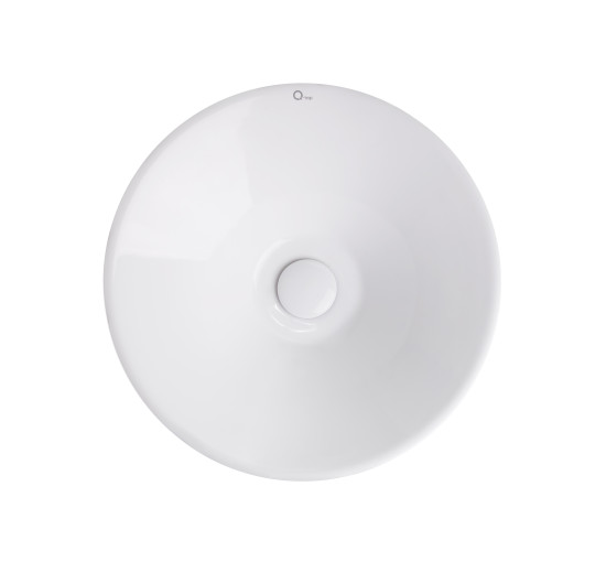 Раковина-чаша Qtap Amazon 425х425х155 White з донним клапаном QT0211K70W