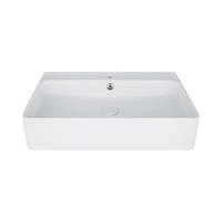 Раковина Qtap Nando 600х420х130 White с донным клапаном QT1211K404W