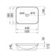 Раковина Qtap Scorpio 500х380х145 White з донним клапаном QT1411K490W
