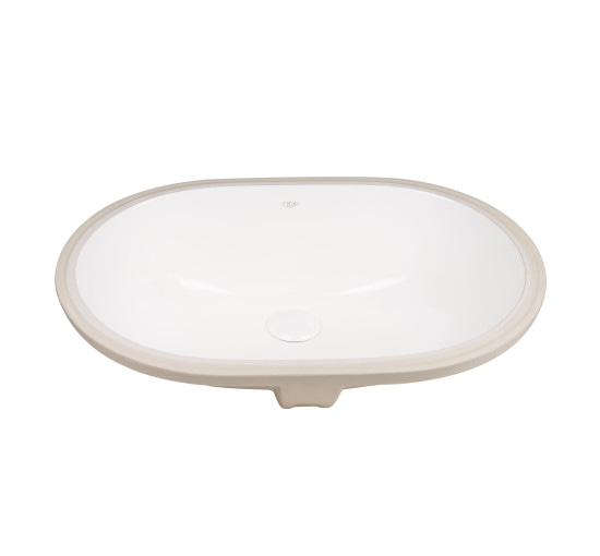 Раковина Qtap Stork 585x395x195 White з донним клапаном QT15116030W